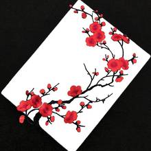 2pcs Plum Blossom Flower Applique Clothing Embroidery Patches Fabric Sticker Iron On Patch Craft Sewing Repair Embroidered Dec. 2024 - buy cheap