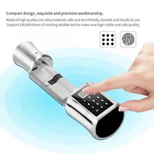 Интеллектуальный биометрический сканер отпечатков пальцев, дверной замок с кодовым кодом для умного дома 2024 - купить недорого