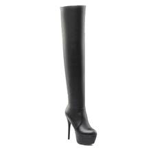 Big Size 9 10 11-15 thigh high boots knee high boots over the knee boots women ladies boots Sleeve leather is too long 2024 - buy cheap