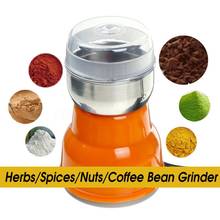 220V Electric Grain Coffe Grinder Coffee Bean Nut Corns Spices Herbs Milling Grind Household Kitchen Manual Machine 150W EU Plug 2024 - buy cheap