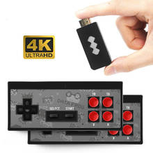 Y2 4K HD видео игровая консоль встроенный 568 Футболки с принтами на тему классических игр мини-ретро-Консоль Беспроводной контроллер HD Выход двойной игроков 2024 - купить недорого