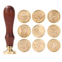 Wax Seal Stamp Retro Antique Star Series Sealing Head Scrapbooking Stamps Replaceable Head without Handle 2024 - buy cheap