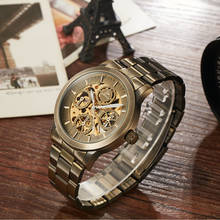 Gorben Stainless Steel Belt Self-wind Automatic Mechanical Men Watch  Male Clock Business Men Wrist Watch Wristwatch 2024 - buy cheap