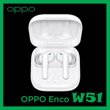 Беспроводные наушники OPPO Enco W51 с шумоподавлением, TWS Bluetooth-гарнитура, Спортивная Музыкальная гарнитура для игр 2024 - купить недорого