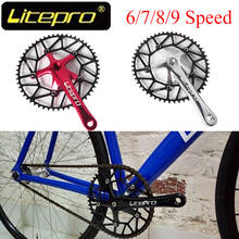 Litepro MTB Crankset 130BCD Alumium 7075 Crank Narrow Wide Chainring 50T 52T 54T 56T 58T Chain wheel Cycling Parts 2024 - buy cheap