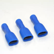 1000x 4.8mm Fully Insulated Blue Red Female Electrical Spade Crimp Connector Terminals 2024 - buy cheap
