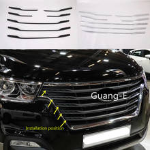 For Hyundai Starex H-1 2018 2019 2020 Car Body Cover Protection Detector ABS Chrome Trim Racing Grid Grill Grille Molding 2024 - buy cheap