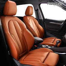 FUZHKAQI-Funda de cuero personalizada para asiento de coche, funda para Dodge Caliber Avenger Journey challenger, fundas para asientos de coche 2024 - compra barato