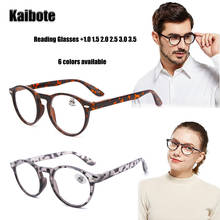 KBT-gafas de lectura redondas para hombre y mujer, lentes de lectura con bisagra de resorte, Unisex, para presbicia + 1,0, 1,5, 2,0, 2,5, 3,0, 3,5 2024 - compra barato