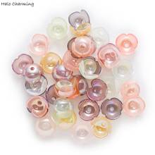 50pcs Acrylic Spacer Flower Beads End Bead Caps for Jewelry Findings Headwear Bracelet Necklace Making Accessoires 19mm 2024 - buy cheap