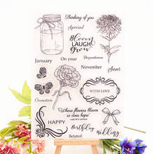 15*21CM Hot selling Wishing bottle transparent seal clear stamp silicone seal roller stamp DIY scrapbook album / card production 2024 - buy cheap