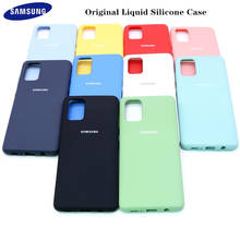 Original Samsung Galaxy A10 A30 A40 A50 A70 A80 A51 Back Case Liquid Silicone Case Silky Soft-Touch Finish Back Protective Cover 2024 - buy cheap