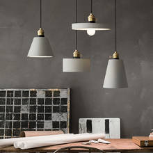 Nordic cement Pendant light industrial style retro creative Concrete lampshade Retro hanging light fixtures for cafe restaurant 2024 - buy cheap