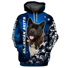 American Akita 3D Printed Hoodies Funny Pullover Men For Women Funny Sweatshirts Animal Sweater Drop Shipping 06 2024 - buy cheap