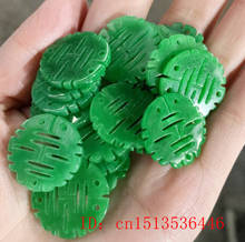 Abalorios de Jade verde Natural para hombre y mujer, pulsera de jadeíta, accesorios de moda, amuleto, regalos, 5 unidades 2024 - compra barato