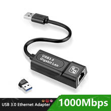 USB 3,0 к RJ45 Gigabit Ethernet RJ45 LAN (10/100/1000) Мбит/с сетевой адаптер Ethernet Сетевая карта для ПК ноутбука 2024 - купить недорого
