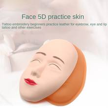 5D Facial Tattoo Training Head Silicone Practice Lip/Eyebrow Tattoo Skin Mannequin Face Head for Permanent Makeup Beginners 2024 - buy cheap