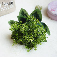 YO CHO Artificial Baby's Breath Bridal Bouquet Flower Baby's Breath Flowers Rice Spike Grass Wedding Bouquet Home Wedding Decor 2024 - compre barato