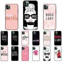 Boss Girl Lady-funda de teléfono con patrón para iPhone, 11, 12 mini pro, XS MAX, 8, 7 Plus, X, XS, XR 2024 - compra barato