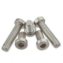 DIN7984 304 Stainless Steel M3 M4 M5 M6 Hexagon Socket Head Cap Screws With Low Head Hex Bolts 2024 - buy cheap