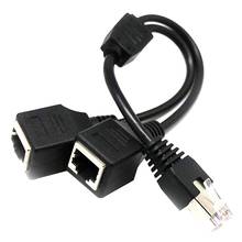RJ45 1 Male to 2 Female Ethernet Splitter Cable for Super Cat5, Cat6, Cat7 LAN Ethernet Network Extension Cable Adapter 2024 - buy cheap