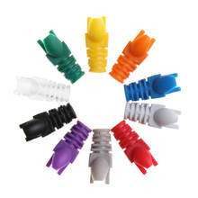 Оболочка для кабеля Ethernet CAT5e, 20 шт., разные цвета, защитный чехол, штекер гнездо загрузки, переходник RJ45 2024 - купить недорого