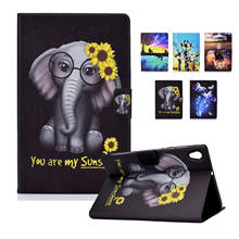 Print PU Leather Stand Case For Tab Lenovo M10 TB-X605L TB-X505F/L/X M10 HD 2nd 10.1 TB-X306X M10 FHD Plus Tablet Cartoon Cover 2024 - buy cheap