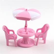 3 pçs simulação rosa mesa e cadeira conjunto de móveis modelo brinquedos para casa de boneca decoração 1:12 dollhouse miniatura acessórios 2024 - compre barato