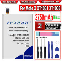 HSABAT EX34 2750mAh Battery for Motorola Ghost Moto X XT1031 XT1033 XT1049 XT1050 XT1052 XT1053 2024 - buy cheap