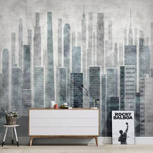 Papel pintado con foto 3D personalizado, Mural de paisaje arquitectónico urbano, pintura de pared de fondo de TV de dormitorio minimalista moderno 2024 - compra barato