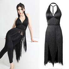 New Latin Dance Dress Adult Sexy Backless Fringed Dress Latin Competition Dresses Samba Dancing Costumes Performance Clothes 2024 - buy cheap