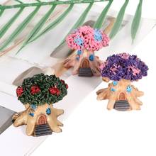 1 Pcs Mini Tree House Miniature Figurine Garden Decor Resin Ornaments Decorative DIY Crafts Handmade Fashion 2024 - buy cheap