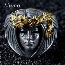 Liumo в стиле панк золотой цвет цветок винтажная статуя Богиня Свободы сплав человек байкерское кольцо Lr1070 2024 - купить недорого