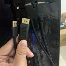 Cable de extensión para auriculares de realidad virtual, Cable de Cable USB DP para gafas Oculus Rift S VR, 1M DP, pantalla extendida, piezas de repuesto 2024 - compra barato
