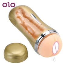 OLO-masturbador Artificial para hombre, taza de masturbación masculina realista, doble canal, Vagina Real, vaginal, Juguetes sexuales para adultos, productos para hombres 2024 - compra barato