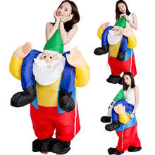 Adult Santa Claus Inflatable Costume Cosplay Christmas Anime Fancy Dress Riding On Santa Claus Air Blow Up Carnival Costumes 2024 - buy cheap