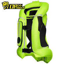 Chaleco de Airbag para motocicleta, chaqueta reflectante para Moto, sistema de bolsa de aire de carreras, Airbag protector para Motocross, negro fluorescente, nuevo 2024 - compra barato