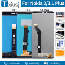 Original For Nokia 3 3.1 Plus LCD Display Touch Screen With Frame AAA+++ Digitizer Assembly Replacement For Nokia 3.1 LCD Screen 2024 - buy cheap