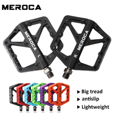 Meroca pedal de bicicleta para estrada, pedal de ciclismo de fibra de náilon ultraleve em 6 cores 2024 - compre barato