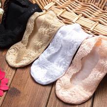 Lace Boat Socks Invisible Socks Women's Cotton Summer Cut Socks Non-slip Cotton Slippers Silicone Shallow Thin Antiskid Low D7P1 2024 - buy cheap