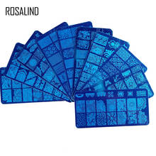 Цветок ROSALIND для самостоятельного нанесения лака, штамповка, прозрачный силиконовый штамп для ногтей, скребок с крышкой для стемпинга, инструмент для геля для ногтей 2024 - купить недорого