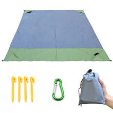 185*140cm Outdoor Beach Mini Pocket Blanket Foldable Pocket Moisture Pad Waterproof Picnic Mat 2024 - buy cheap