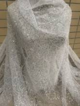 Популярная французская фатиновая кружевная ткань с бусинами, J-928810, свадебная кружевная ткань для красивого платья 2024 - купить недорого