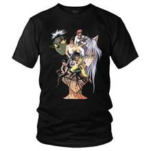 Vintage Yu Yu Hakusho T-shirt Men Streetwear T Shirt Short Sleeve Anime Manga Yusuke Urameshi Kurama Hiei Tshirt Cotton Tees Top 2024 - buy cheap