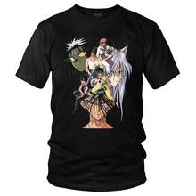 Camiseta vintage yu hakusho, camiseta masculina streetwear de manga curta, anime, manga curta, yusuke, urameshi, kurhiei, camiseta de algodão, top 2024 - compre barato