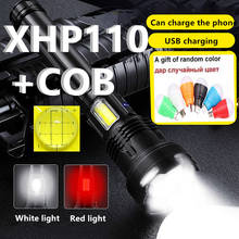 Linterna LED COB recargable por usb, lámpara táctica de trabajo XHP110, xhp70, xhp99, 18650, 26650 2024 - compra barato