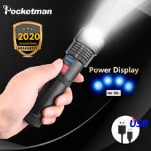 flashlight xhp50.2 most powerful LED flashlight With 18650 rechargeable usb zoomable torch xhp50 lantern hunting lamp 2024 - buy cheap