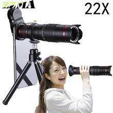 Universal 4K 22x Zoom Mobile Phone Telescope Lens Telephoto External Smartphone Camera Lens For IPhone Sumsung huawei all phone 2024 - buy cheap