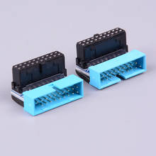 USB3.0 19P 20P Male Connector 90 Degree Motherboard Chassis Front Seat Expansion Connector 2024 - buy cheap