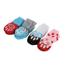 4 Pcs  Pet Dog Puppy Cat Shoes Slippers Non-Slip Socks Pet Cute Indoor for Small Dogs Cats Snow Boots Socks Pet Supplies Indoor 2024 - buy cheap